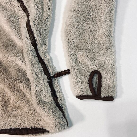 KÜHL Flight Jacket Women’s Small Plush Fleece Zip Hoodie Beige - Picture 9 of 16